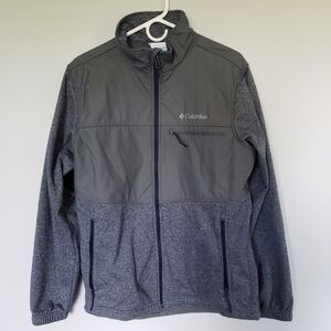Columbia Grey Lightweight Full Zip Fall Jacket Sz Medium